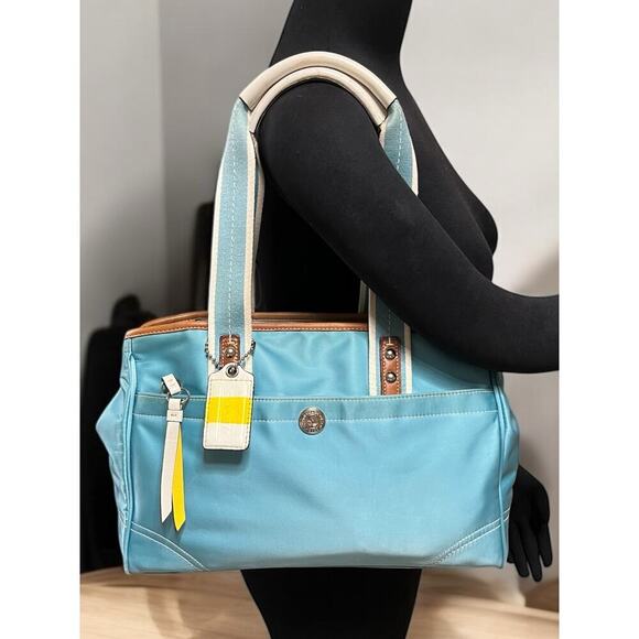 Y2K Coach F11993 Hamptons Sateen Satchel Bag - Picture 6 of 14